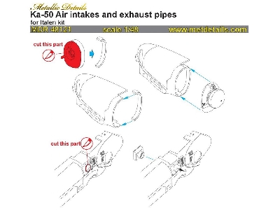 Kamov Ka-50 'hokum' Air Intakes And Exhaust Pipes (Designed To Be Used With Italeri And Revell Kit) - image 7