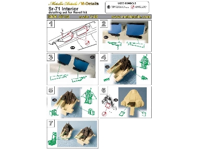 Lockheed Sr-71 Blackbird - Interior Including Seats (Designed To Be Used With Revell Kits) - image 1