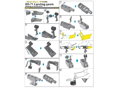 Lockheed Sr-71 Blackbird - Landing Gears (Designed To Be Used With Revell Kits) - image 1