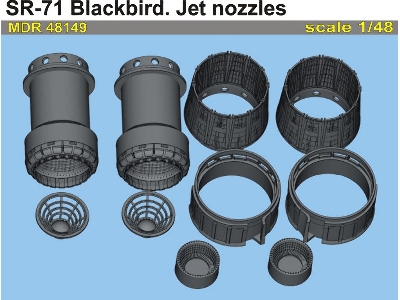Lockheed Sr-71 Blackbird - Jet Nozzles (Designed To Be Used With Revell Kits) - image 4