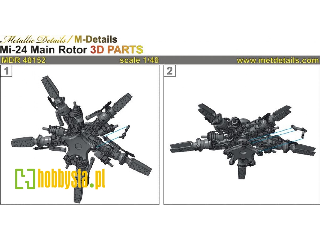 Mil Mi-24 - Main Rotor (Designed To Be Used With Zvezda Kits) - image 1