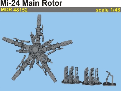 Mil Mi-24 - Main Rotor (Designed To Be Used With Zvezda Kits) - image 3