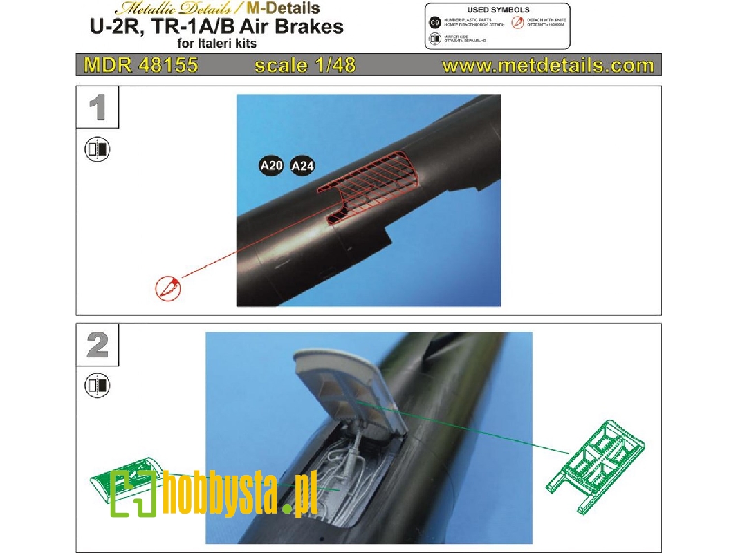 Lockheed U-2 R And Tr-1 A/b - Air Brakes (Designed To Be Used With Italeri Kits) - image 1