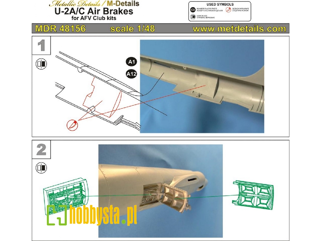 Lockheed U-2 A/c - Air Brakes (Designed To Be Used With Afv Club Kits) - image 1