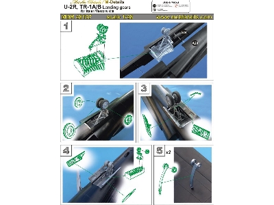 Lockheed U-2 R And Tr-1 A/b - Landing Gears (Designed To Be Used With Italeri And Testors Kits) - image 1