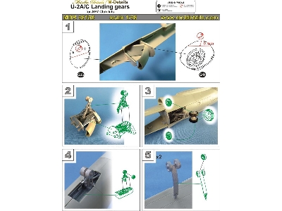 Lockheed U-2 A/c - Landing Gears (Designed To Be Used With Afv Club Kits) - image 1