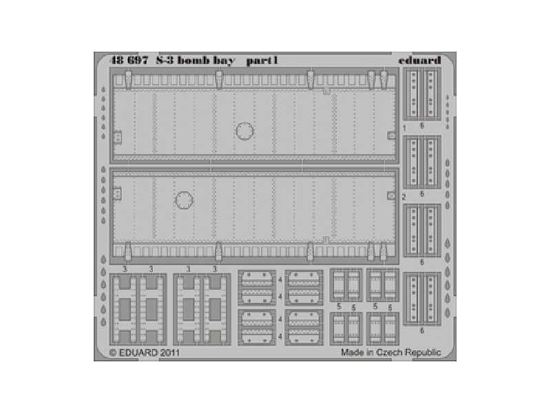 S-3 bomb bay 1/48 - Italeri - image 1