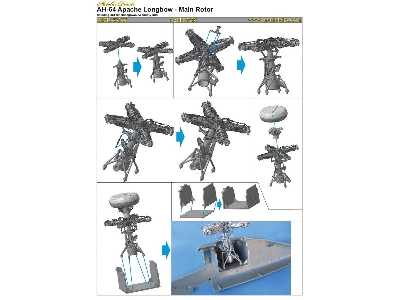 Boeing/hughes Ah-64 Apache Longbow - Main Rotor (Designed To Be Used With Academy And Hasegawa Kits) - image 6