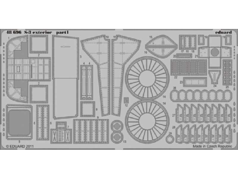 S-3 exterior 1/48 - Italeri - image 1