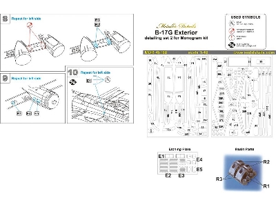 Boeing B-17 G Flying Fortress - Exterior Part 2 (For Monogram Kits) - image 10