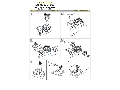 Bell Mv-22 Osprey - Landing Gears Set (Designed To Be Used With Hobby Boss Kits) - image 4