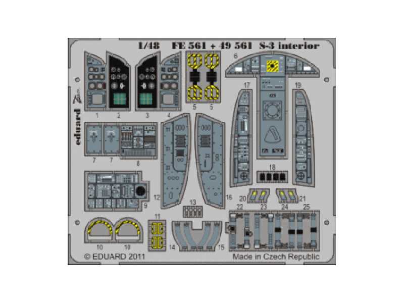 S-3 interior S. A. 1/48 - Italeri - image 1