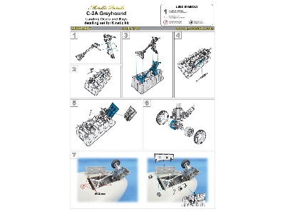 Grumman C-2 A Greyhound - Landing Gears And Bays Set (Designed To Be Used With Kinetic Model Kits) - image 4