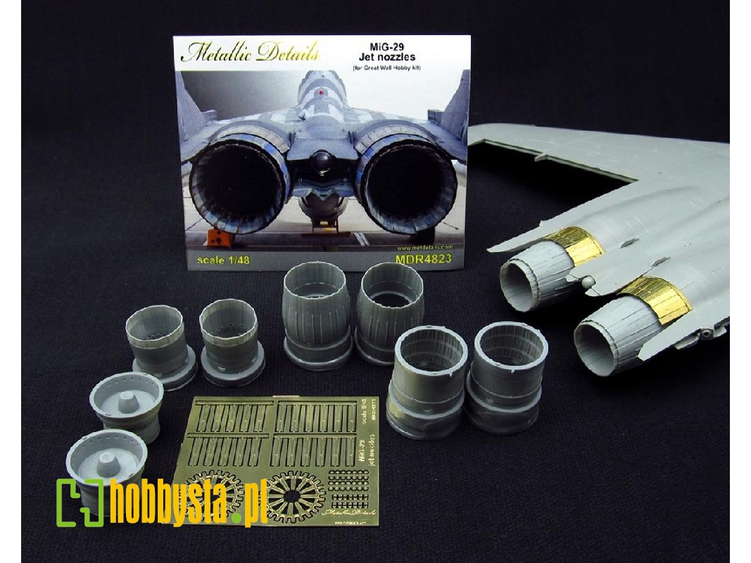 Mikoyan Mig-29 9-13/smt/as Fulcrum - Jet Nozzles (For Great Wall Hobby Kits) - image 1
