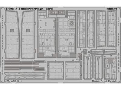 S-3 undercarriage 1/48 - Italeri - image 1