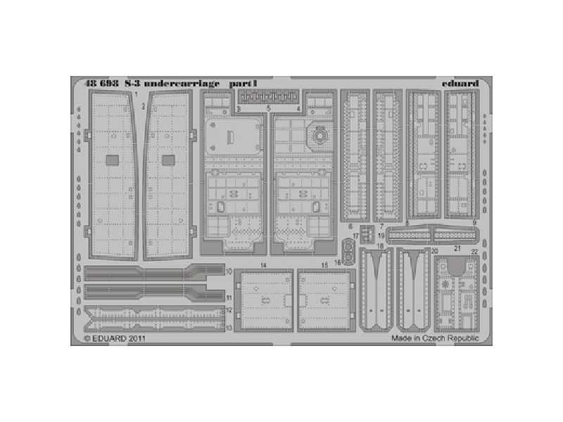 S-3 undercarriage 1/48 - Italeri - image 1