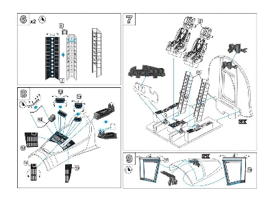 Sukhoi Su-34 Fullback Cockpit Set (Designed To Be Used With Hobby Boss And Kitty Hawk Model Kits) - image 10