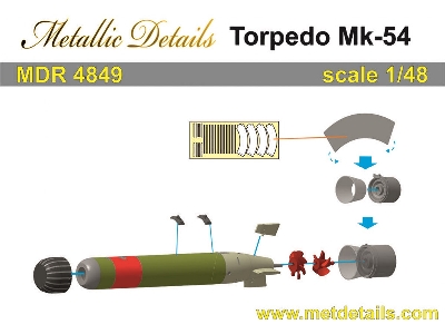 Us Torpedoes Mk.54 Version For Aircraft (2 Pcs) - image 4