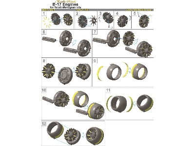 Boeing B-17 F/g Flying Fortress - Engines (Designed To Be Used With Monogram And Revell Kits) - image 8