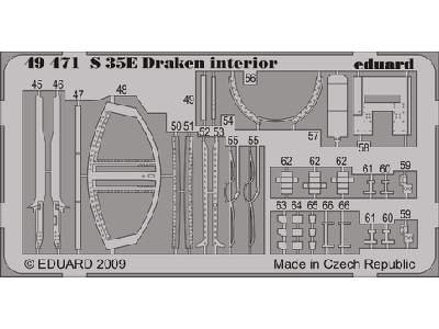 S 35E Draken interior S. A. 1/48 - Hasegawa - image 1