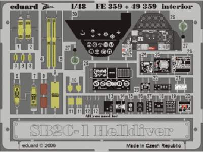 SB2C-1 interior 1/48 - Accurate Miniatures - image 1