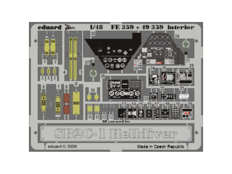 SB2C-1 interior 1/48 - Accurate Miniatures - image 1