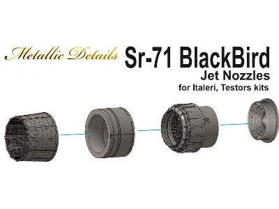 Lockheed Sr-71 Blackbird - Jet Nozzles (Designed To Be Used With Italeri And Testors Kits) - image 1