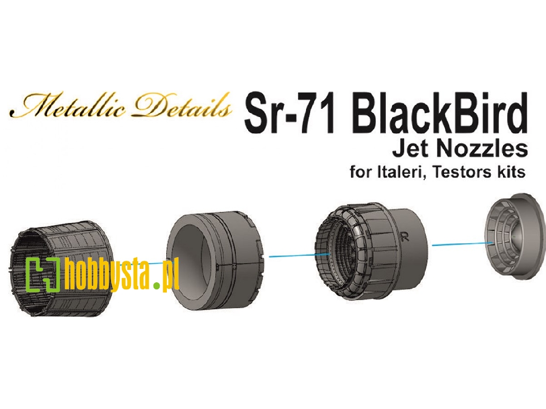 Lockheed Sr-71 Blackbird - Jet Nozzles (Designed To Be Used With Italeri And Testors Kits) - image 1