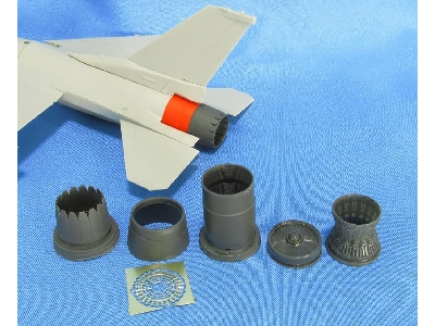 Lockheed-martin F-16 C - Jet Nozzle For Engine F100-pw (Designed To Be Used With Tamiya Kits) - image 2