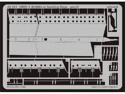 SB2C-1 landing flaps 1/48 - Accurate Miniatures - image 2