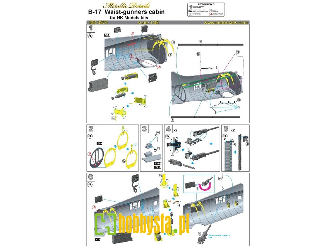 Boeing B-17 F/g Flying Fortress - Waist-gunners Cabin (Designed To Be Used With Hong Kong Models Kits) - image 1