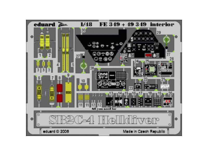 SB2C-4 interior 1/48 - Accurate Miniatures - image 1