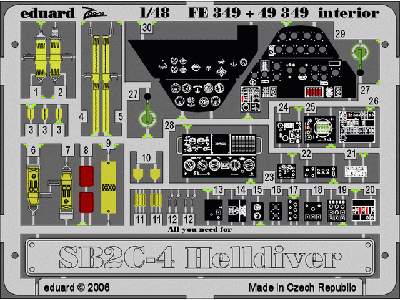 SB2C-4 interior 1/48 - Accurate Miniatures - image 2