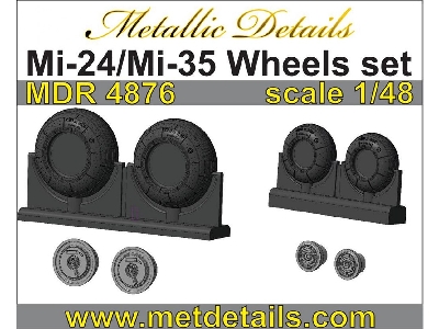 Mil Mi-24v/vp / Mi-35m Hind - Wheels (Designed To Be Used With Monogram, Revell And Zvzda Kits) - image 1