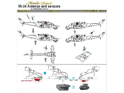 Mil Mi-24 V/vp - Antennas And Sensors (Designed To Be Used With Revell And Zvezda Kits) - image 7