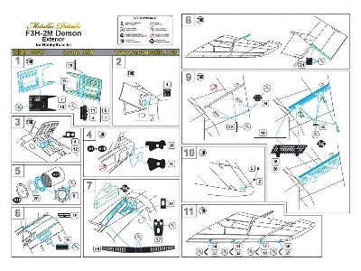 Mcdonnell F3h-2m Demon - Exterior Details (Designed To Be Used With Hobby Boss Kits) - image 4