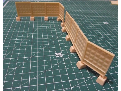 Russian/soviet Concrete Barrier Type Po-2 In Scale 1:72. The Set Contains 8 Plates And 9 Footing. - image 3