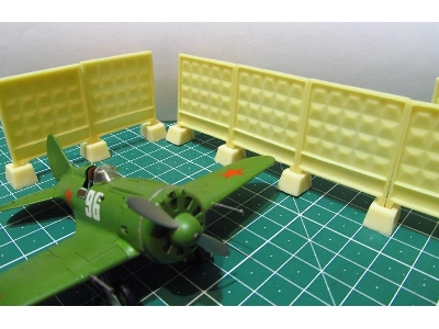 Russian/soviet Concrete Barrier Type Po-2 In Scale 1:72. The Set Contains 8 Plates And 9 Footing. - image 5