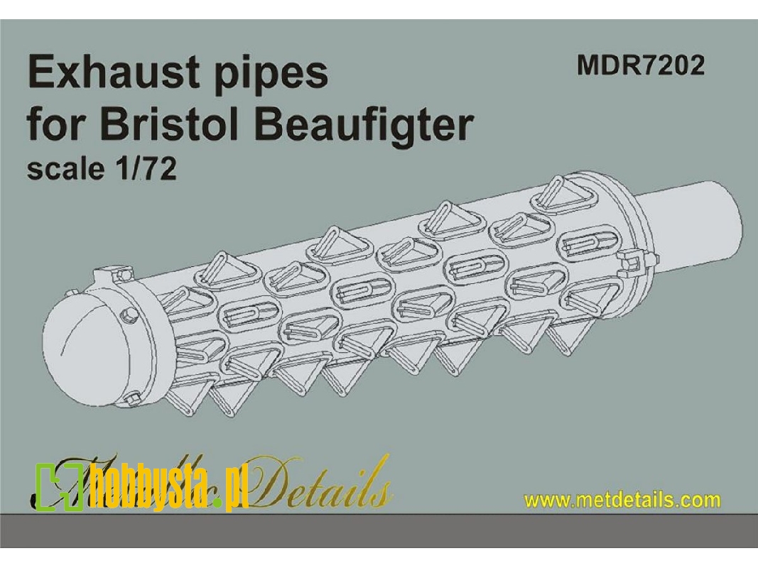 Bristol Beaufighter Mk.Vi/x/21 - Exhaust Pipes (Designed To Be Used With Airfix, Hasegawa And Hobby 2000 Kits) - image 1