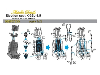 Ejection Seat K-36l-3.5 For Yak-130 (Designed To Be Used With A-model And Zvezda Kits) - image 7