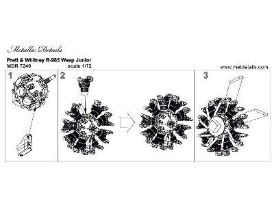 Engine Pratt &amp; Whitney R-985 Wasp Junior - image 1