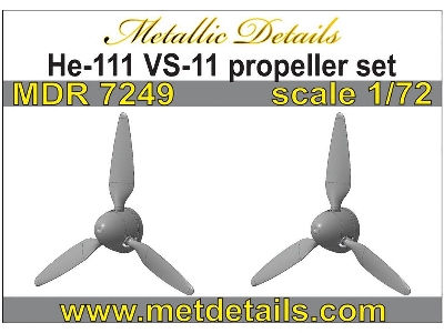 Heinkel He-111 H-6 Vs-11 Propeller Set (Designed To Be Used With Airfix Kits) - image 1