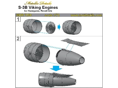 Lockheed S-3 B Viking - Engines (Designed To Be Used With Hasegawa And Revell Kits) - image 1