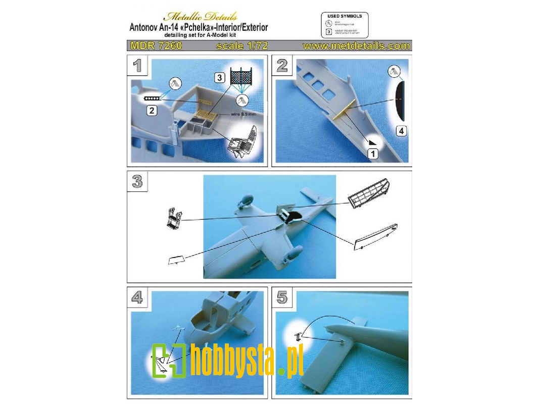 Antonov An-14 Pchelka - Interior And Exterior Detailling Set (Designed To The Used With A-model Kits) - image 1