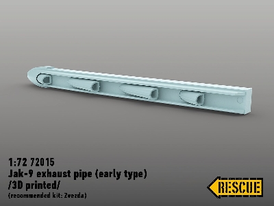 Jak-9 Exhaust Pipe (Early Type) (For Zvezda 7313 Kit) - image 1