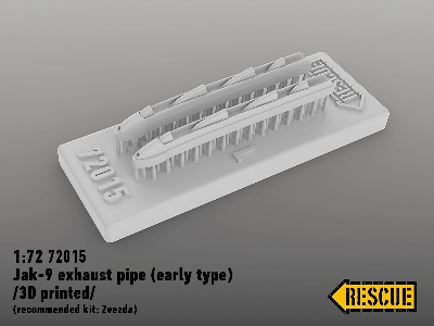 Jak-9 Exhaust Pipe (Early Type) (For Zvezda 7313 Kit) - image 2