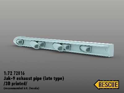 Jak-9 Exhaust Pipe (Late Type) (For Zvezda 7313 Kit) - image 1