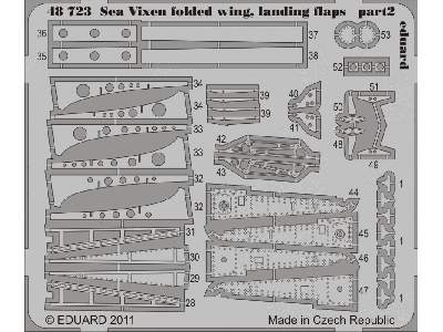 Sea Vixen landing flaps,  folded wing 1/48 - Airfix - image 3