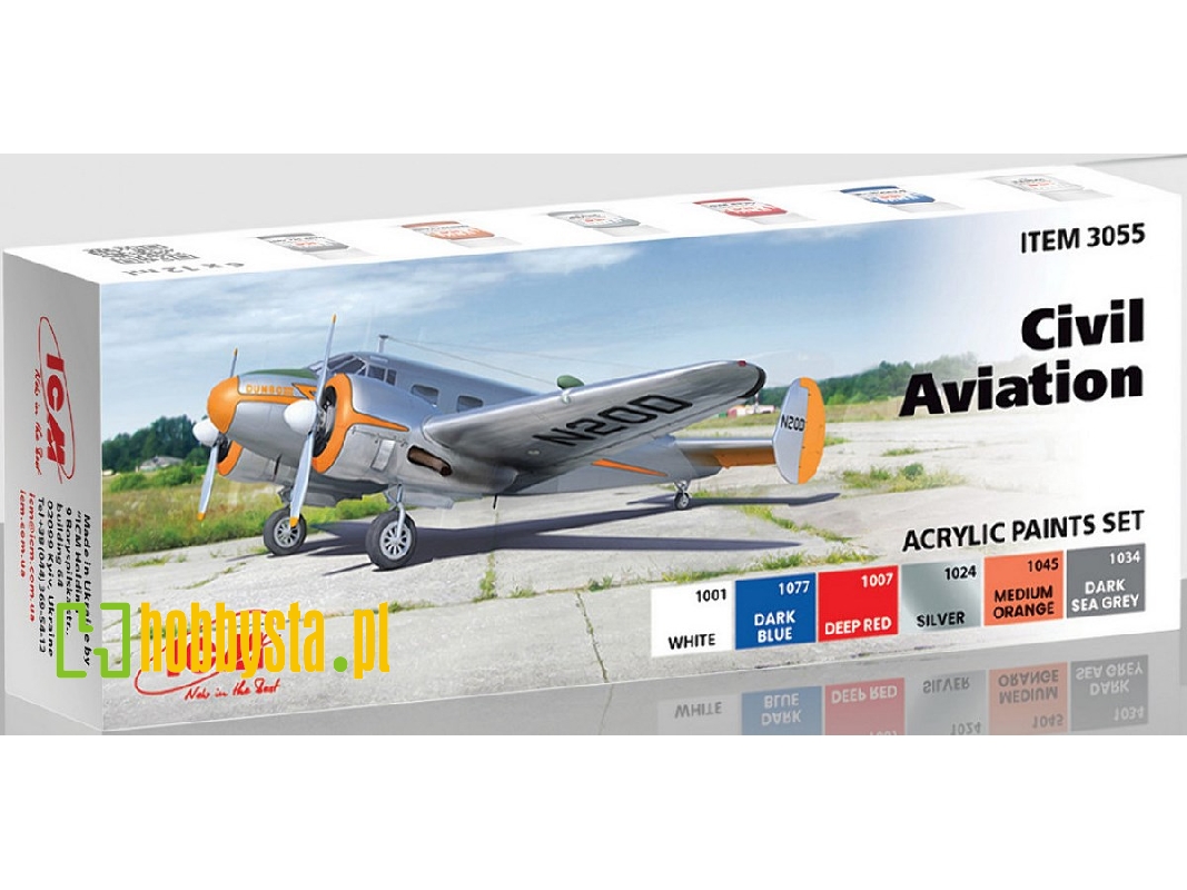 Acrylic Paints Set For Civil Aviation - image 1