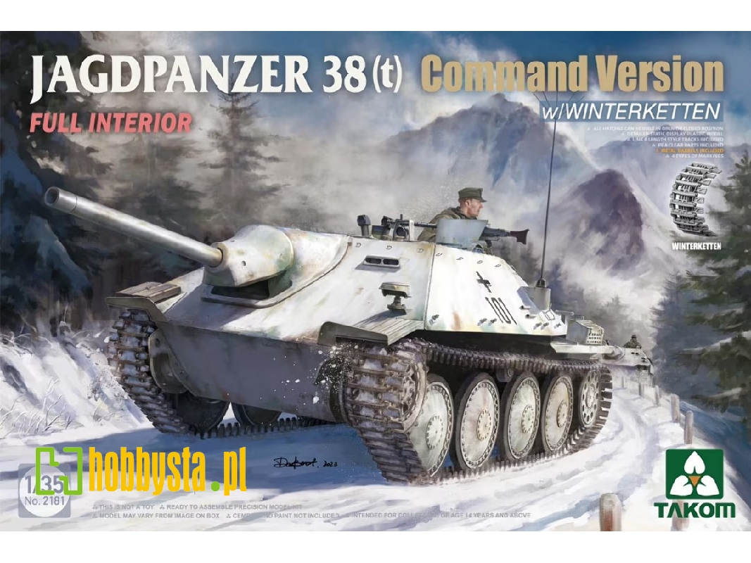 Jagdpanzer 38(T) Hetzer - Command Version With Winterketten - image 1